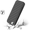 Military Grade Noble Hybrid Armor Case with Belt Clip Holster for iPhone 16e - Black
