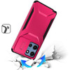 Combat Tough Series Hybrid Case with Camera Lens Cover for Motorola Moto G 2025 - Hot Pink