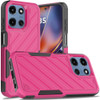Military Grade Noble Hybrid Armor Case for Motorola Moto G 2025 - Hot Pink