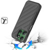 Military Grade Noble Hybrid Armor Case for Motorola Moto G Power 2025 - Black