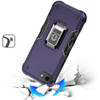 Military Grade Shockproof Hybrid Armor Case with Ring Grip for iPhone 16e - Purple