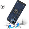 Military Grade Robust Series Dual Layer Hybrid Case with Ring Grip for Motorola Moto G 2025 - Blue