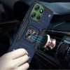 Military Grade Robust Series Dual Layer Hybrid Case with Ring Grip for Motorola Moto G Power 2025 - Blue