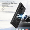 Military Grade Robotic Series Hybrid Case with Ring Grip for Motorola Moto G 2025 - Black