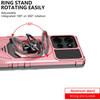 Military Grade Robotic Series Hybrid Case with Ring Grip for Motorola Moto G 2025 - Rose Gold