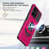 Military Grade Robotic Series Hybrid Case with Ring Grip for Motorola Moto G Power 2025 - Hot Pink