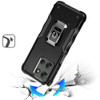 Military Grade Shockproof Hybrid Armor Case with Ring Grip for Motorola Moto G Power 2025 - Black
