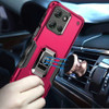 Military Grade Shockproof Hybrid Armor Case with Ring Grip for Motorola Moto G Power 2025 - Hot Pink