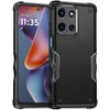 Military Grade Shockproof Hybrid Armor Case for Motorola Moto G 2025 - Black