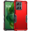 Military Grade Shockproof Hybrid Armor Case for Motorola Moto G Power 2025 - Red