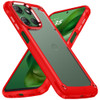 Military Grade Tough Shield Snap-on Transparent Case for Motorola Moto G Power 2025 - Red