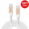 10 ft USB-C to USB-C High-Speed Charge & Sync Cable - White