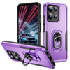 Military Grade TUFF Shockproof Hybrid Armor Case with Ring Grip for Motorola Moto G 2025 - Purple