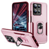 Military Grade TUFF Shockproof Hybrid Armor Case with Ring Grip for Motorola Moto G 2025 - Pink