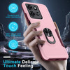 Military Grade TUFF Shockproof Hybrid Armor Case with Ring Grip for Motorola Moto G 2025 - Pink