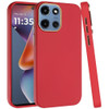 Soft Touch Dual-Layer Hybrid Case for Motorola Moto G 2025 - Red