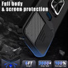 Military Grade All-In-One Ring Stand Card Case for Motorola Moto G 2025 - Black
