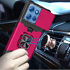 Military Grade All-In-One Ring Stand Card Case for Motorola Moto G 2025 - Hot Pink