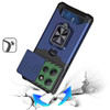Military Grade All-In-One Ring Stand Card Case for Motorola Moto G Power 2025 - Blue