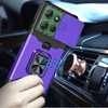 Military Grade All-In-One Ring Stand Card Case for Motorola Moto G Power 2025 - Purple