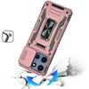Military Grade Ring Holder Case with Camera Lens Cover for Motorola Moto G Power 2025 - Rose Gold