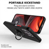Transparent Hybrid Case with Ring Grip for Motorola Moto G 2025