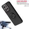 Transparent Hybrid Case with Ring Grip for Motorola Moto G 2025