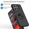 Transparent Hybrid Case with Ring Grip for Motorola Moto G 2025