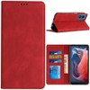 Leather Folio Wallet Case for Motorola Moto G 2025 - Red