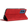 Leather Folio Wallet Case for Motorola Moto G 2025 - Red
