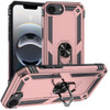 Military Grade Hybrid Case with Ring Grip for iPhone 16e - Rose Gold