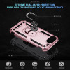 Military Grade Hybrid Case with Ring Grip for iPhone 16e - Rose Gold