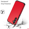 Shockproof Air Cushion Hybrid Case for Samsung Galaxy A36 5G - Red