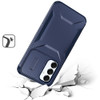 Combat Tough Series Hybrid Case with Camera Lens Cover for Samsung Galaxy A36 5G - Blue