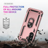 Military Grade Hybrid Case with Ring Grip for Samsung Galaxy A36 5G - Rose Gold
