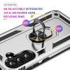 Military Grade Hybrid Case with Ring Grip for Samsung Galaxy A36 5G - Silver