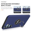 360 Rotating Ring Grip Hybrid Case for Samsung Galaxy A36 5G - Blue