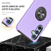 360 Rotating Ring Grip Hybrid Case for Samsung Galaxy A36 5G - Purple