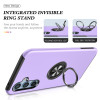 360 Rotating Ring Grip Hybrid Case for Samsung Galaxy A36 5G - Purple