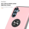 360 Rotating Ring Grip Hybrid Case for Samsung Galaxy A36 5G - Pink