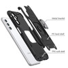 Military Grade Robust Series Dual Layer Hybrid Case with Ring Grip for Samsung Galaxy A36 5G - Black