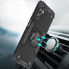 Military Grade Robust Series Dual Layer Hybrid Case with Ring Grip for Samsung Galaxy A36 5G - Black