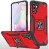 Military Grade Robust Series Dual Layer Hybrid Case with Ring Grip for Samsung Galaxy A36 5G - Red