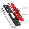 Military Grade Robust Series Dual Layer Hybrid Case with Ring Grip for Samsung Galaxy A36 5G - Red