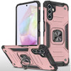 Military Grade Robust Series Dual Layer Hybrid Case with Ring Grip for Samsung Galaxy A36 5G - Rose Gold