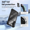 Military Grade Tough Shield Snap-on Transparent Case for Samsung Galaxy A36 5G - Black