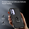Military Grade TUFF Shockproof Hybrid Armor Case with Ring Grip for Samsung Galaxy A36 5G - Black