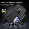 Military Grade TUFF Shockproof Hybrid Armor Case with Ring Grip for Samsung Galaxy A36 5G - Black