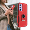 Military Grade TUFF Shockproof Hybrid Armor Case with Ring Grip for Samsung Galaxy A36 5G - Red