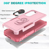 Military Grade TUFF Shockproof Hybrid Armor Case with Ring Grip for Samsung Galaxy A36 5G - Pink